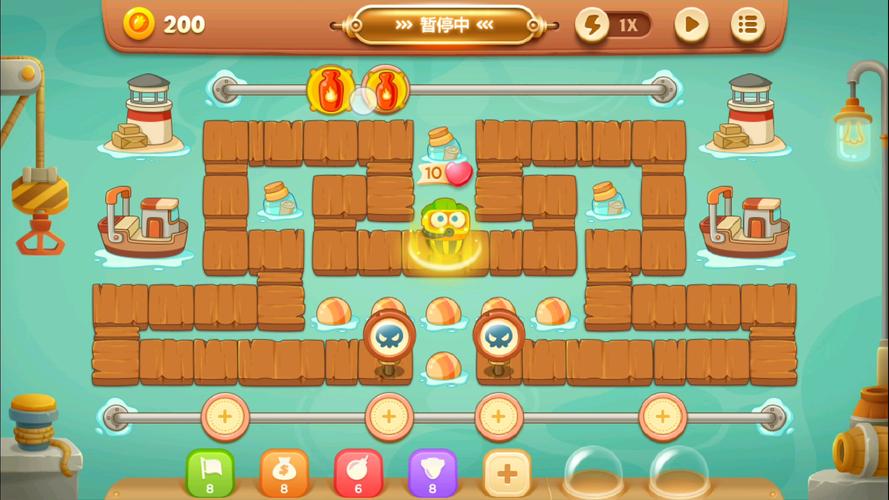 保卫萝卜3单机版码头57关攻略