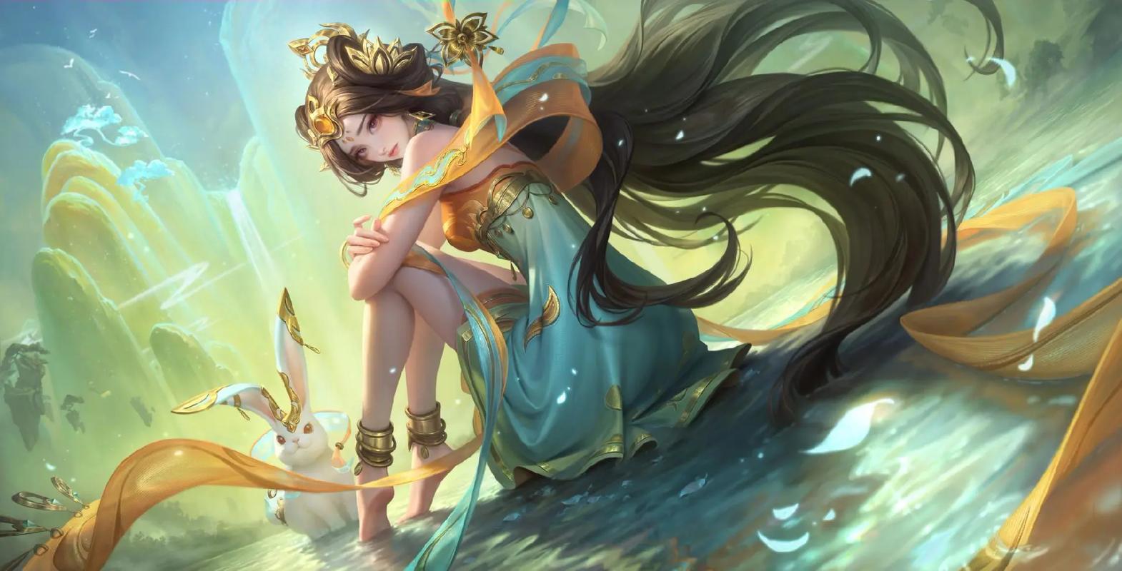 嫦娥去掉裙子怎么画