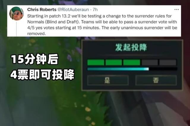 英雄联盟怎么发起投降