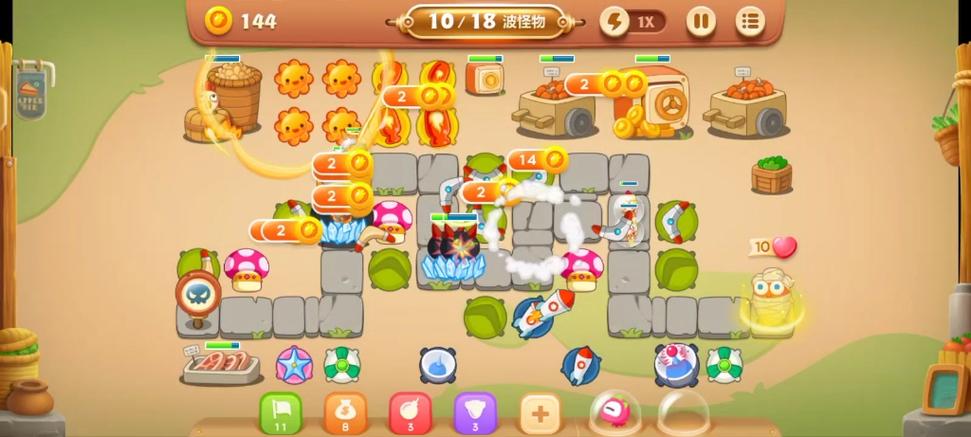 保卫萝卜3集市32关怎么玩