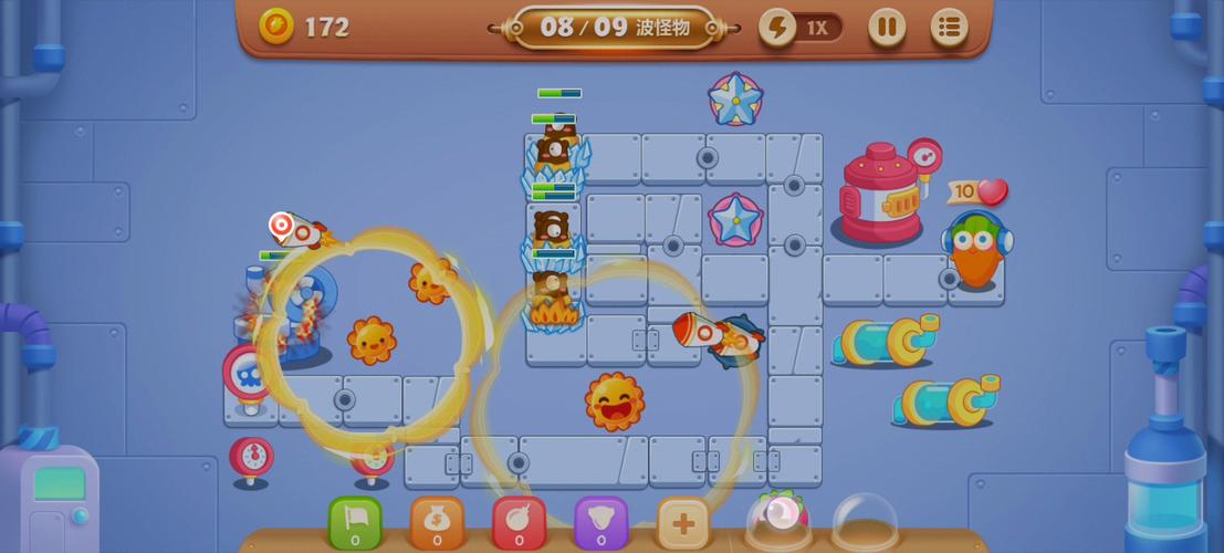 保卫萝卜3工厂第7关怎么玩