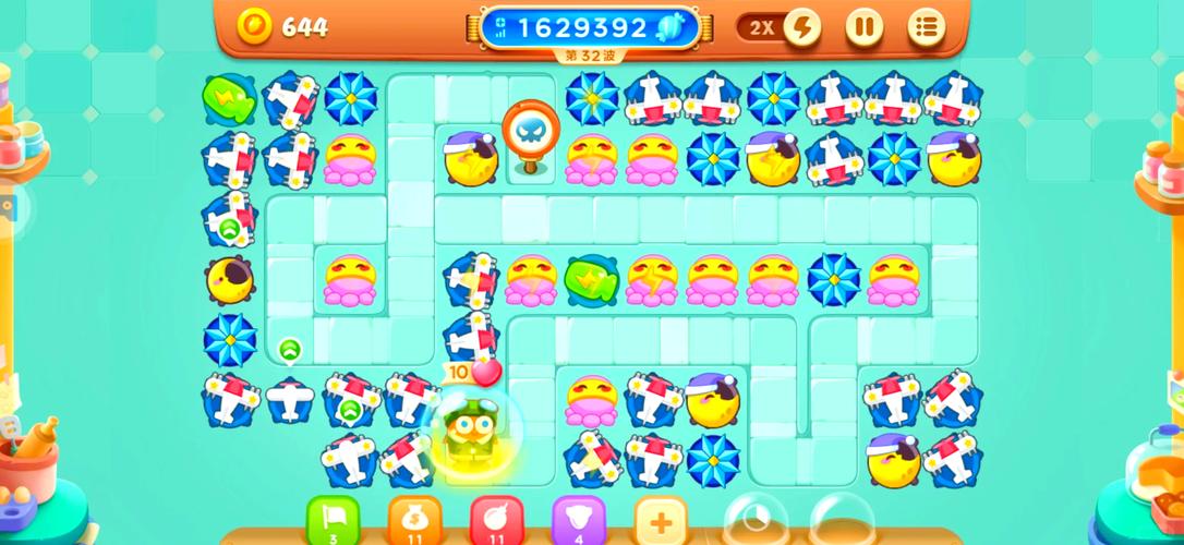 保卫萝卜3糖果赛高分攻略