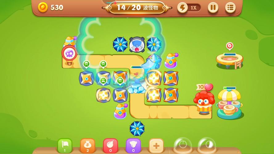 保卫萝卜3码头爬塔10攻略