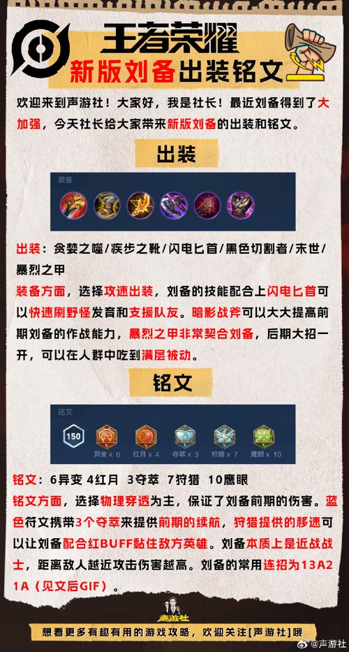 《王者荣耀》求田问舍唯堪笑,报国忘家烈可闻—刘备新手攻略