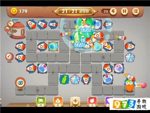 保卫萝卜3工厂冒险十五关怎么过