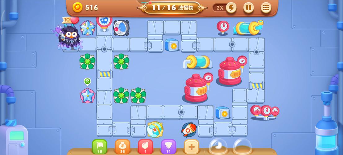 保卫萝卜3集市32金萝卜通关技巧