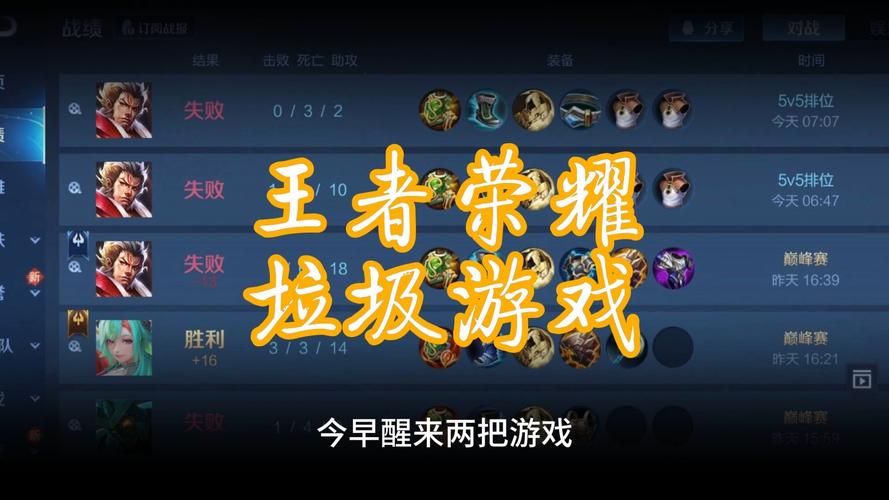 王者荣耀的前十垃圾英雄分别是哪些?