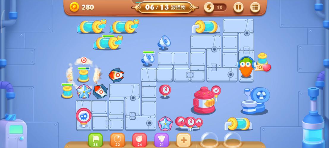 保卫萝卜3燃爆新春第3关金萝卜通关攻略