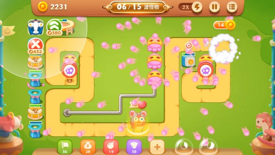 保卫萝卜3游乐场爬楼第6层攻略