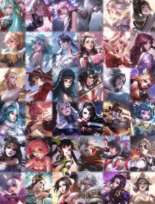 王者荣耀海报图片高清-谁有王者荣耀女英雄的海报,像下图这样的...