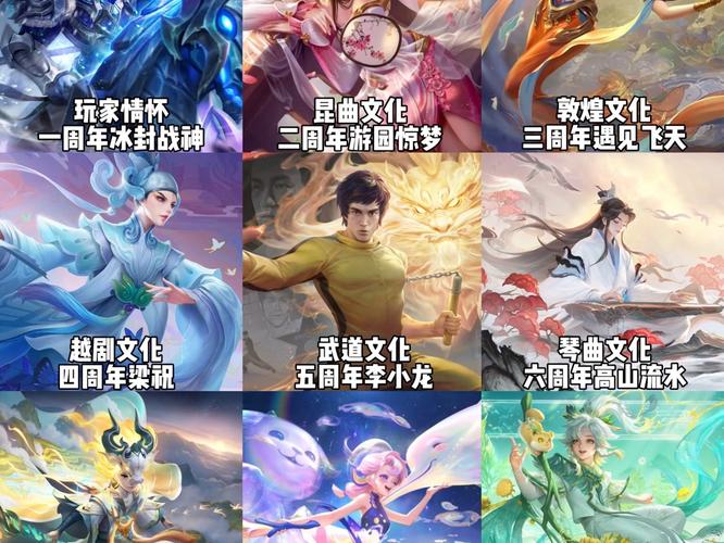 王者荣耀周年限定皮肤都有哪些