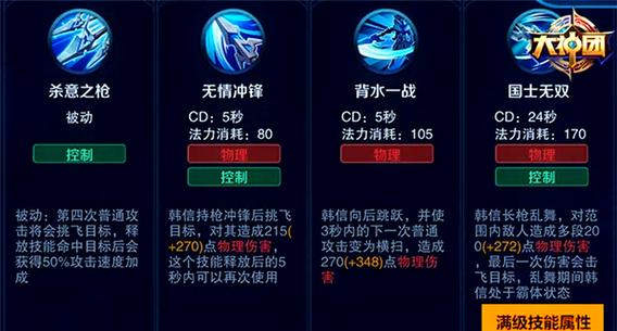 王者荣耀野区一霸韩信攻略,超强位移敌人望而生畏