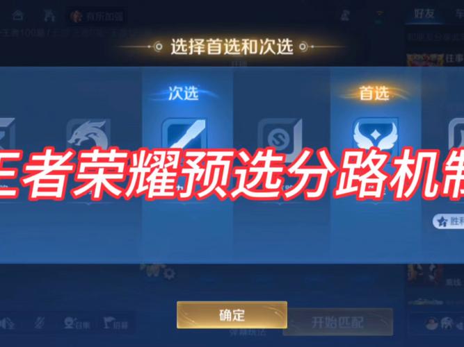 王者荣耀怎么选取分路_王者荣耀