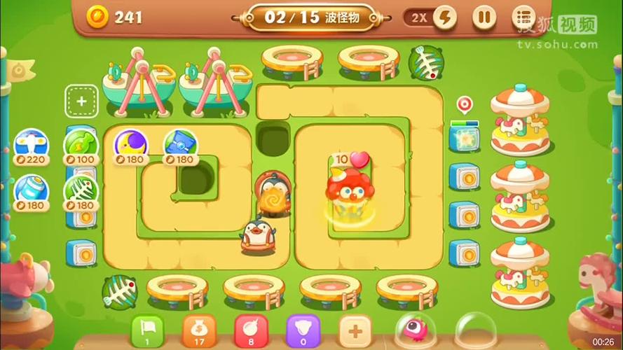 保卫萝卜3游乐场爬梯第15层攻略