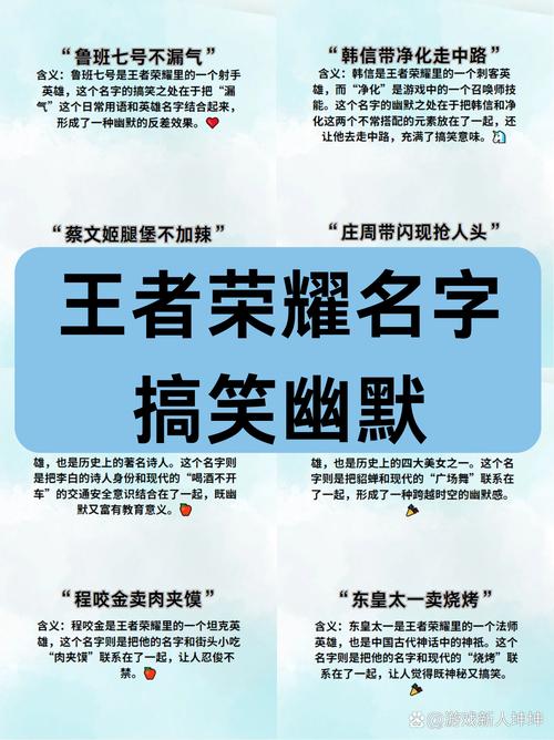 王者荣耀搞笑名字大全