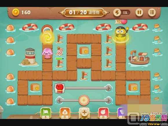 保卫萝卜3码头60关攻略图解