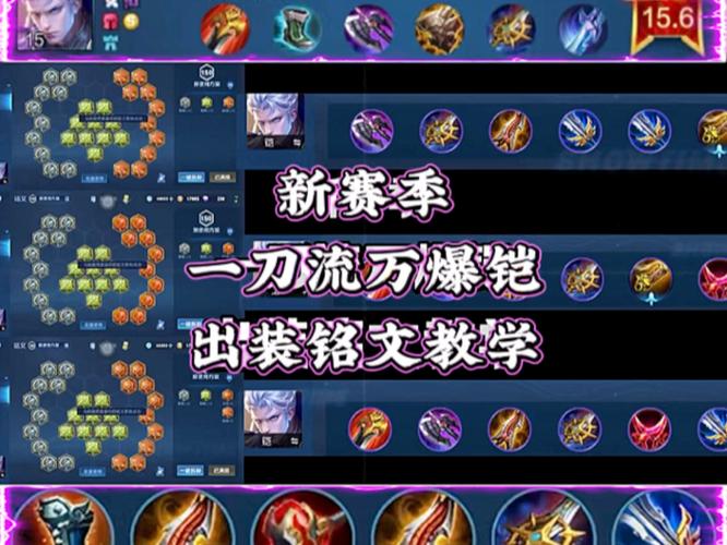 王者s40新赛季国服的出装铭文