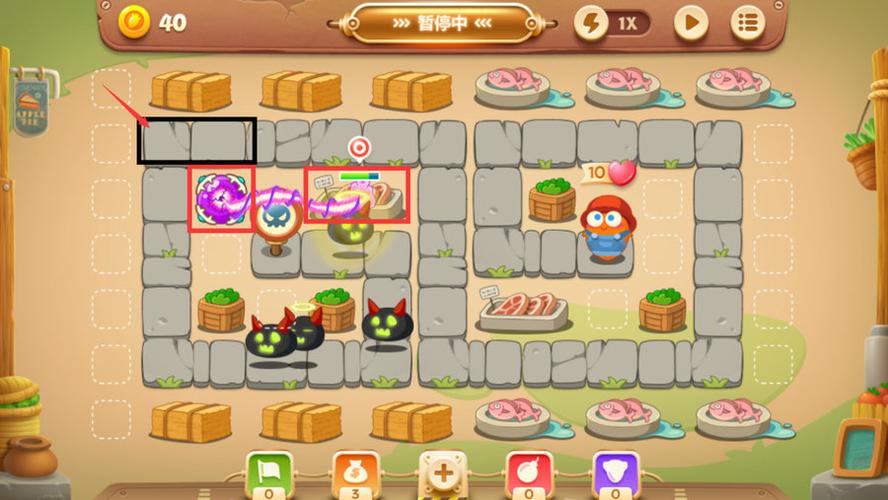 保卫萝卜3集市第42关金萝卜图文攻略