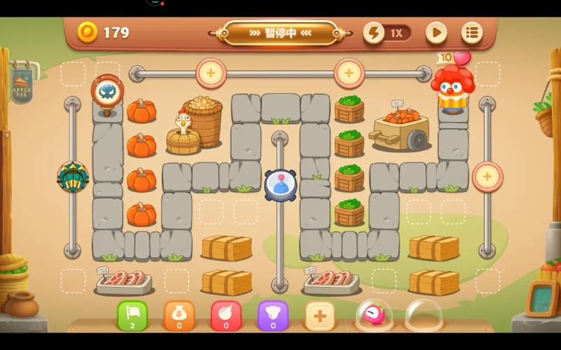 保卫萝卜3集市43关金萝卜攻略