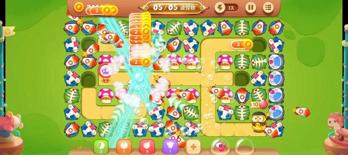 保卫萝卜3工厂爬楼第5层攻略