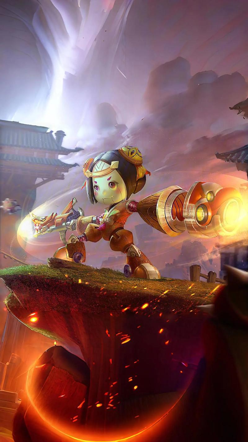 王者荣耀鲁班七号电玩小子星元皮肤图片