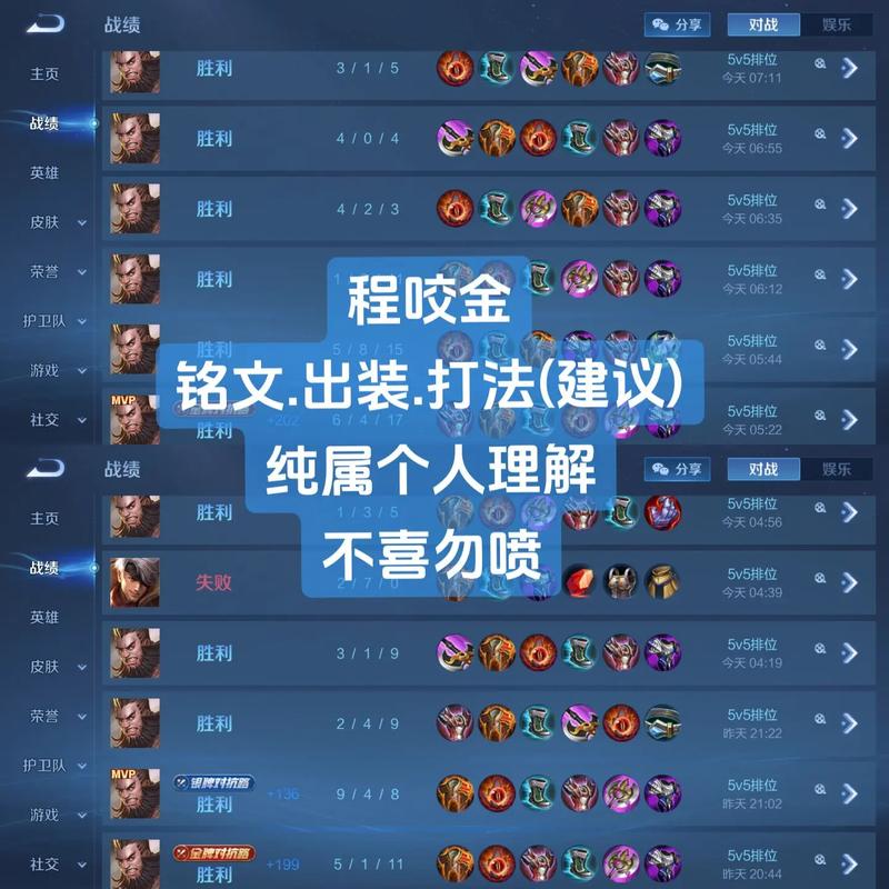 王者荣耀程咬金铭文怎么搭配?出装顺序是什么?