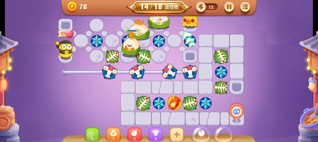 保卫萝卜3游乐场第23关金萝卜通关攻略指引