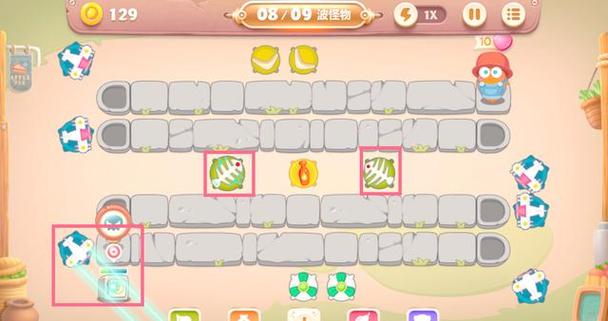 保卫萝卜3游乐场第48关金萝卜完美通关图文攻略