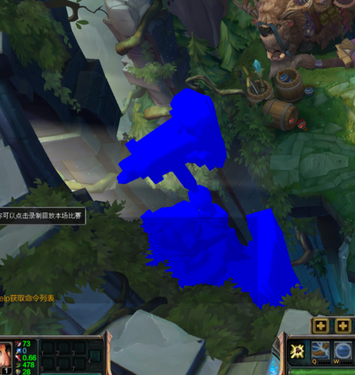 英雄联盟画面错误,有红蓝色的方块是怎么回事?