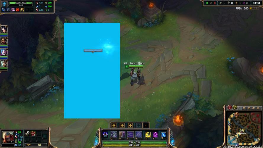 英雄联盟玩的时候出现白色动的方框是怎么回事