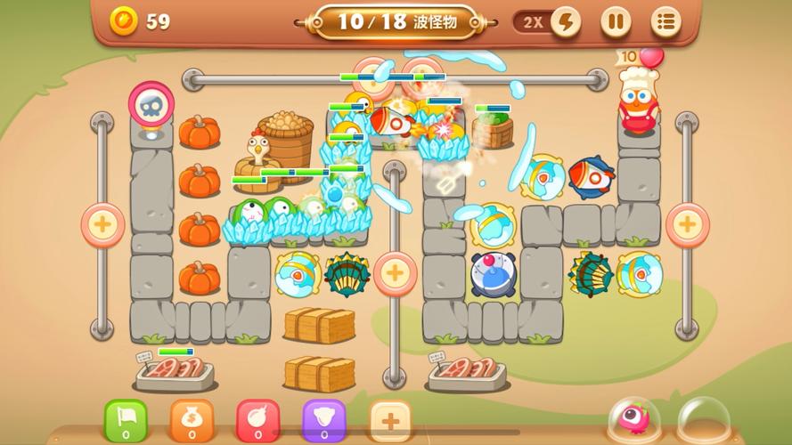 保卫萝卜3冒险模式集市34关卡怎么过