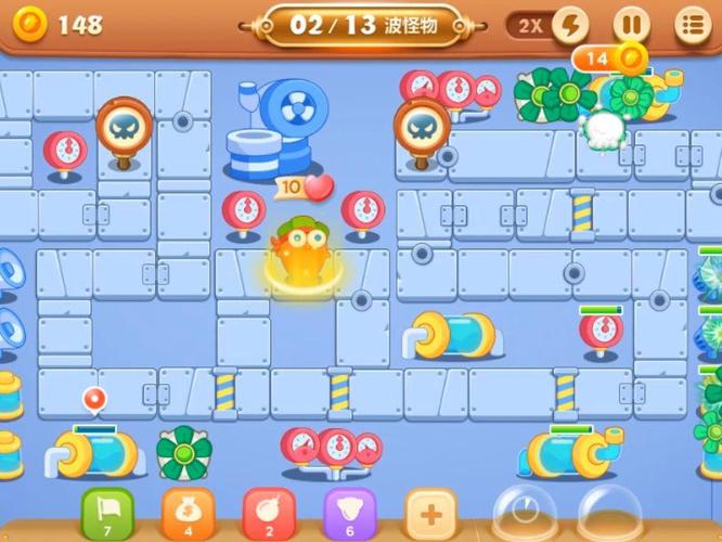 保卫萝卜3工厂第18关金萝卜攻略