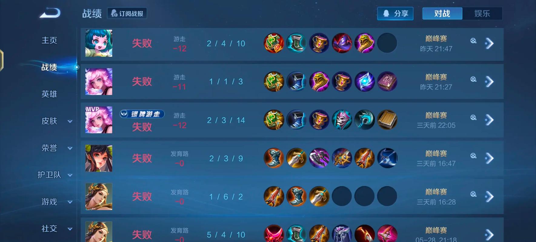 王者荣耀巅峰对决是什么