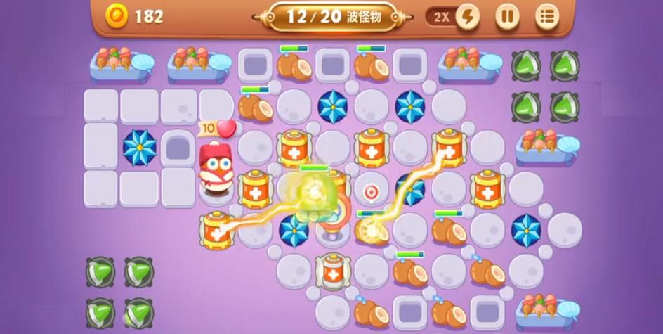 保卫萝卜3夜市主题第6关怎么过-夜市主题第5关攻略