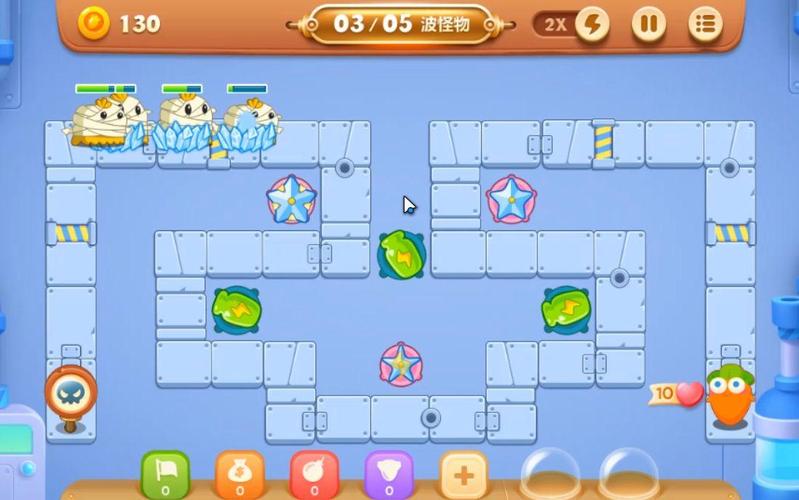 保卫萝卜3工厂8金萝卜通关技巧