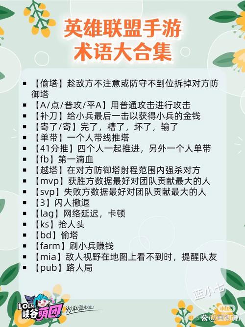 英雄联盟各种专业术语有哪些?