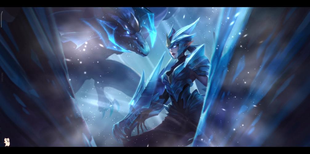 lol龙女的冰霜亚龙特效