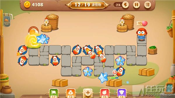 保卫萝卜3集市爬梯7层图文过关攻略