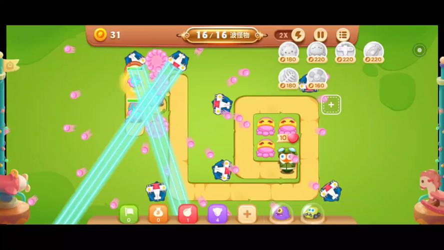保卫萝卜3游乐场爬梯18关通关方法详细介绍