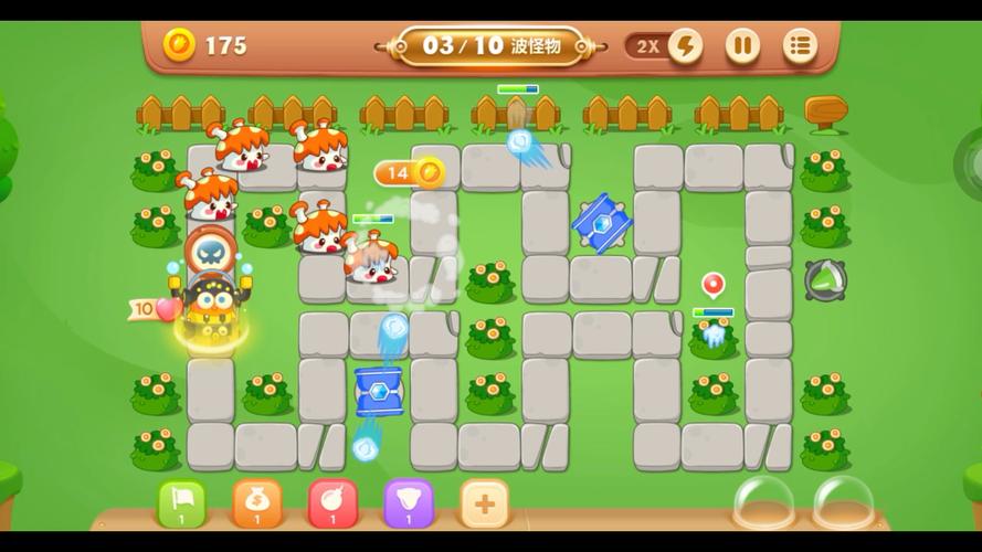 保卫萝卜3码头爬楼5层怎么过