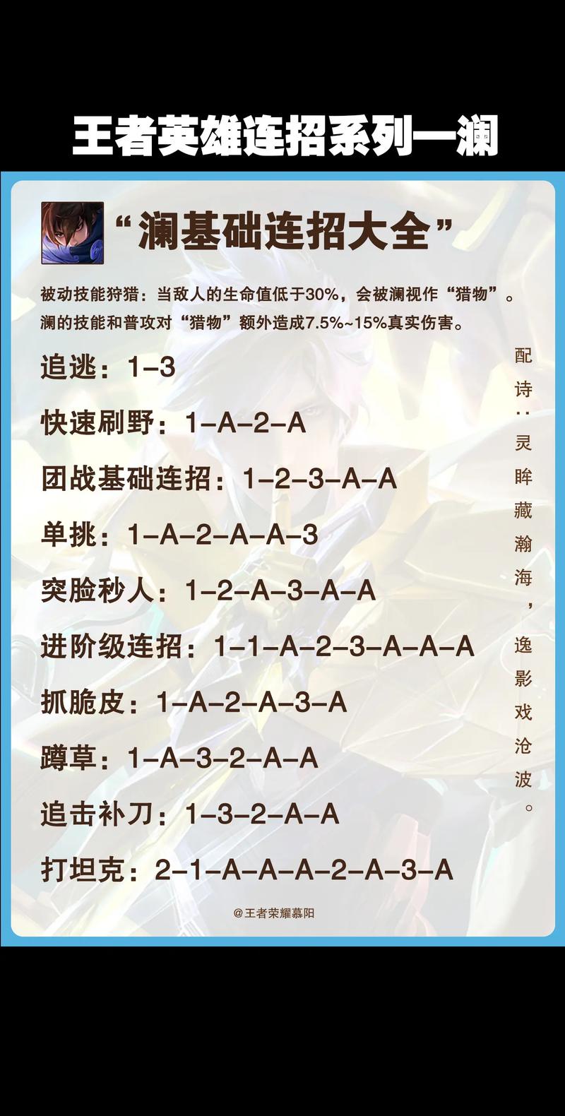 王者荣耀澜怎么玩?(包教包会一秒四刀澜教学分享)