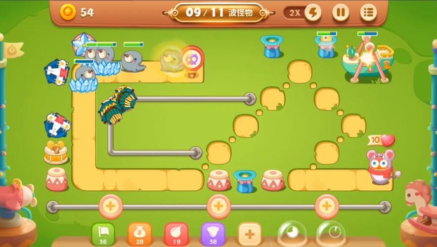 保卫萝卜3公园第25关金萝卜攻略