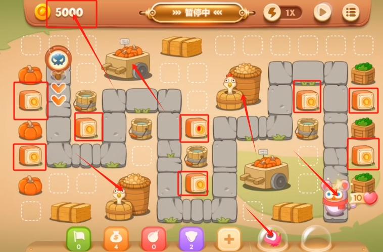 保卫萝卜3码头53通关攻略