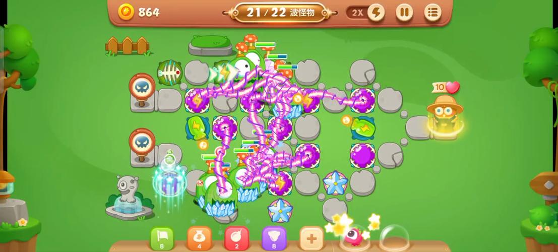 保卫萝卜3公园第26关怎么过公园第26关金萝卜图文视频通关攻略