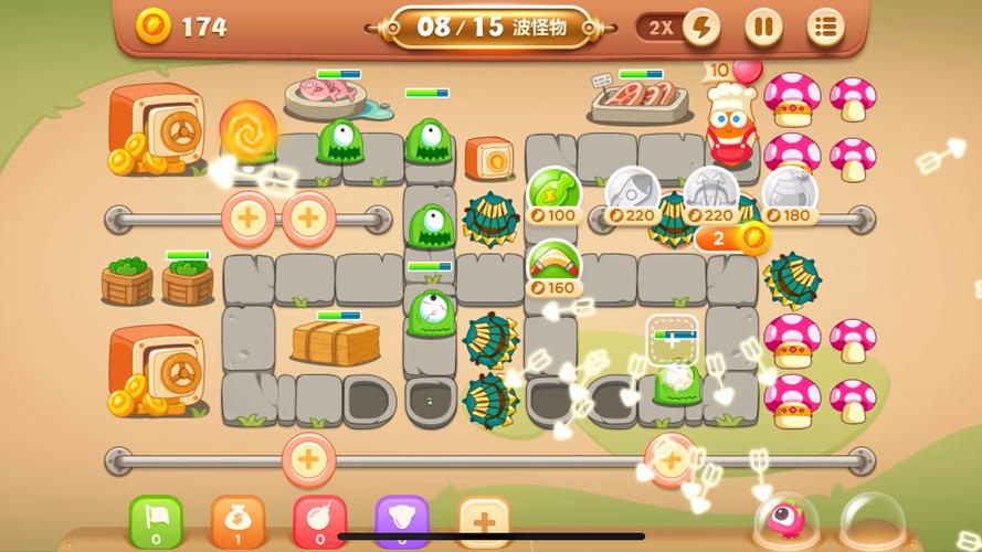 保卫萝卜3集市56关金萝卜通关攻略