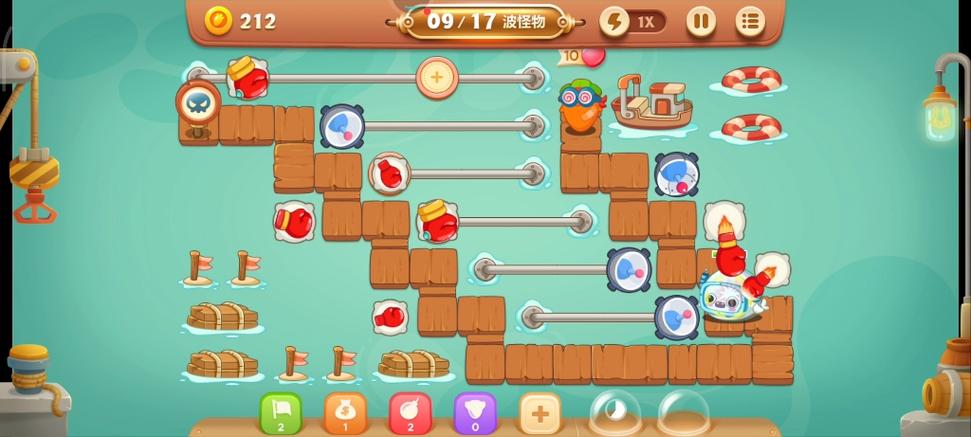 保卫萝卜3码头15通关攻略