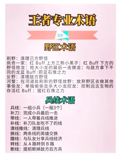 王者荣耀术语有哪些?全部解释都在这里吗?