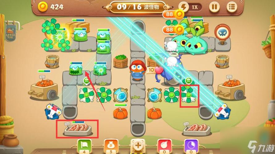 保卫萝卜3-集市地图-第49关怎么过