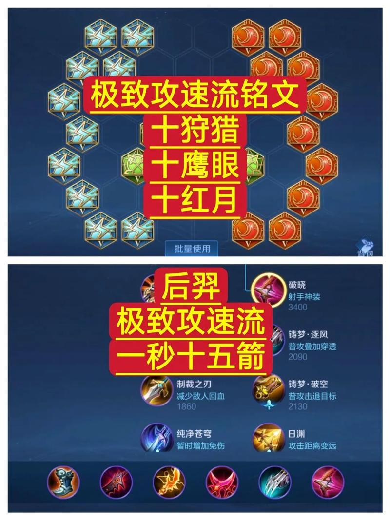 王者荣耀后羿要怎么出最强的装