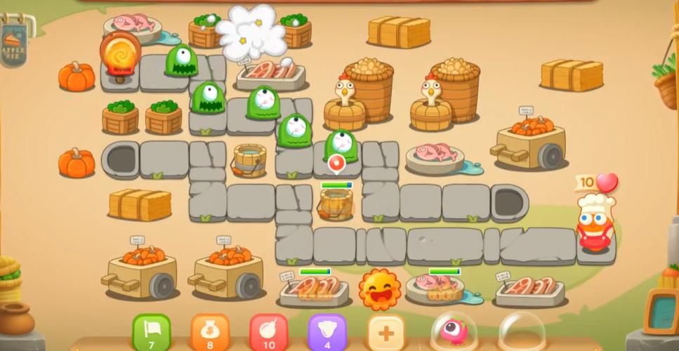 保卫萝卜3公园第52关怎么过